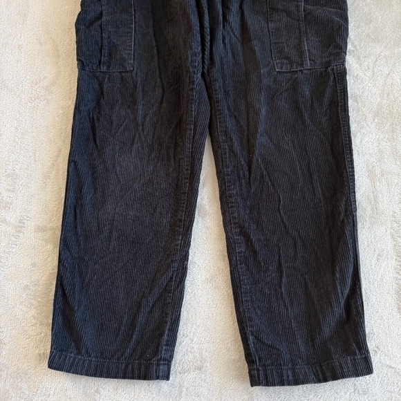 Vans Mens Corduroy Cargo Pants Loose Tapered Fit Size 29x29 Black Skater Y2K - Picture 6 of 11